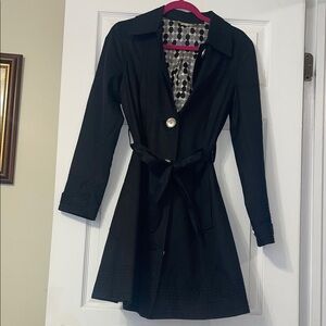 Apt. 9 Elegant Black Trench Coat